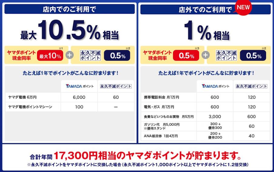 ヤマダ電機でクレジットカードを使うならヤマダlabi Anaマイレージクラブカード セゾン アメリカン エキスプレス カードがお得 この素晴らしいマイルに祝福を